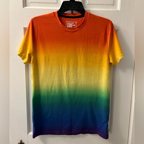 HOLLISTER PRIDE COLLECTION RAINBOW T-SHIRT - Picture 1 of 5